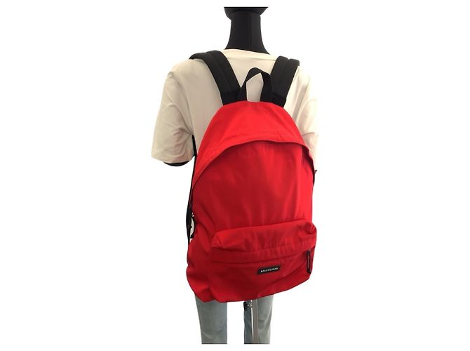 Sac à dos Balenciaga Explorer Noir Rouge - vue 7
