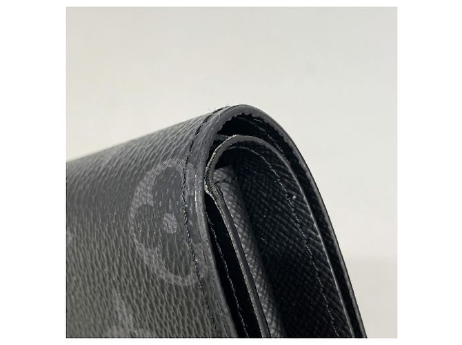 Louis Vuitton Monogram Eclipse Portefeuille Marco NM Wallet Negro - vista 7