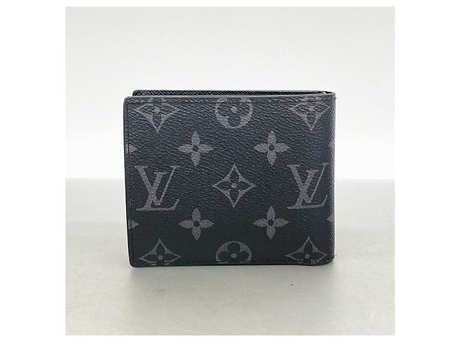 Louis Vuitton Monogram Eclipse Portefeuille Marco NM Wallet Negro - vista 9
