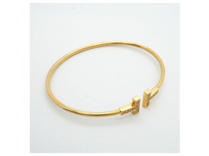 Autre Marque Bracciale rigido Tiffany & Co. T-Wire in oro giallo 18K - vista 2