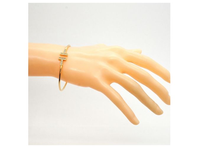 Autre Marque Bracciale rigido Tiffany & Co. T-Wire in oro giallo 18K - vista 6