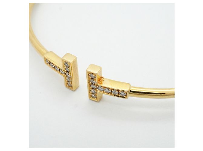 Autre Marque Bracciale rigido Tiffany & Co. T-Wire in oro giallo 18K - vista 7