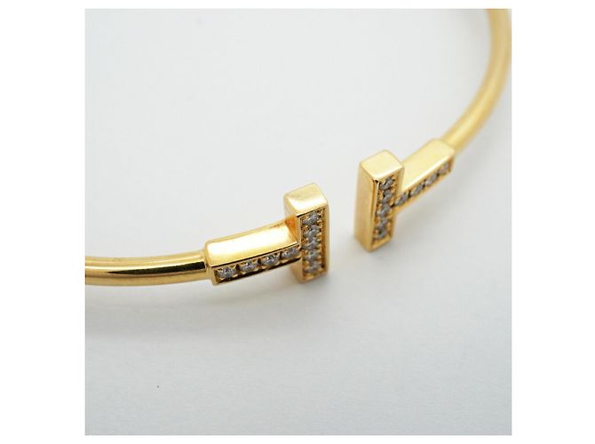 Autre Marque Bracciale rigido Tiffany & Co. T-Wire in oro giallo 18K - vista 8