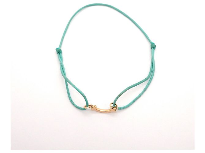 Autre Marque Bracciale in cordino mini con charm T Smile Tiffany & Co. Blu - vista 3