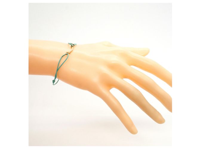 Autre Marque Bracciale in cordino mini con charm T Smile Tiffany & Co. Blu - vista 5