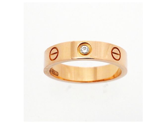 Cartier Mini Love Ring in 18K Roségold mit Diamant - Ansicht 2