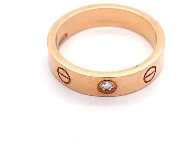 Cartier Mini Love Ring in 18K Roségold mit Diamant - Ansicht 3