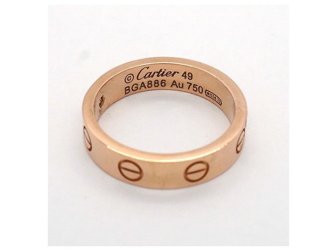 Cartier Mini Love Ring in 18K Roségold mit Diamant - Ansicht 4