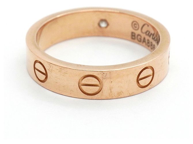 Cartier Mini Love Ring in 18K Roségold mit Diamant - Ansicht 9