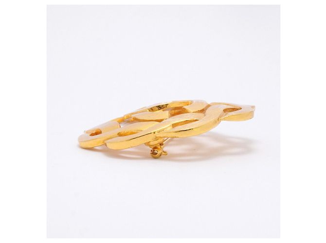 Broche Chanel banhada a ouro Dourado - vista 3