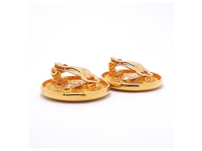 Orecchini a clip Chanel placcati in oro D'oro - vista 2