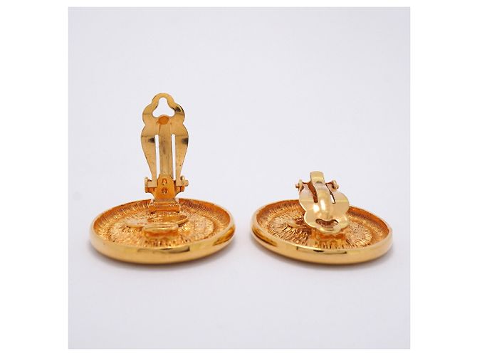 Orecchini a clip Chanel placcati in oro D'oro - vista 3
