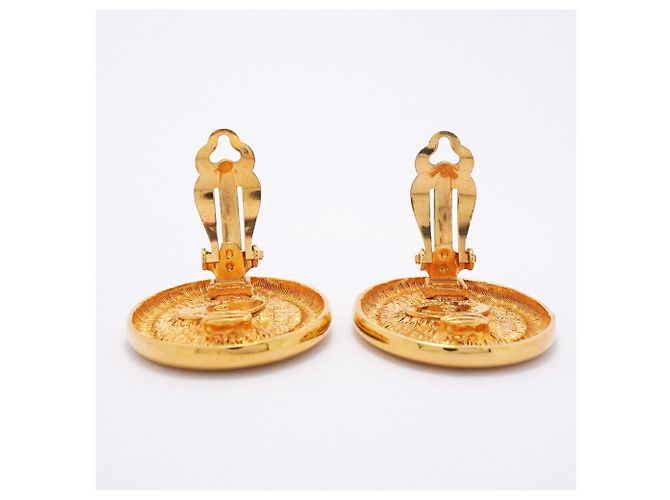 Orecchini a clip Chanel placcati in oro D'oro - vista 8