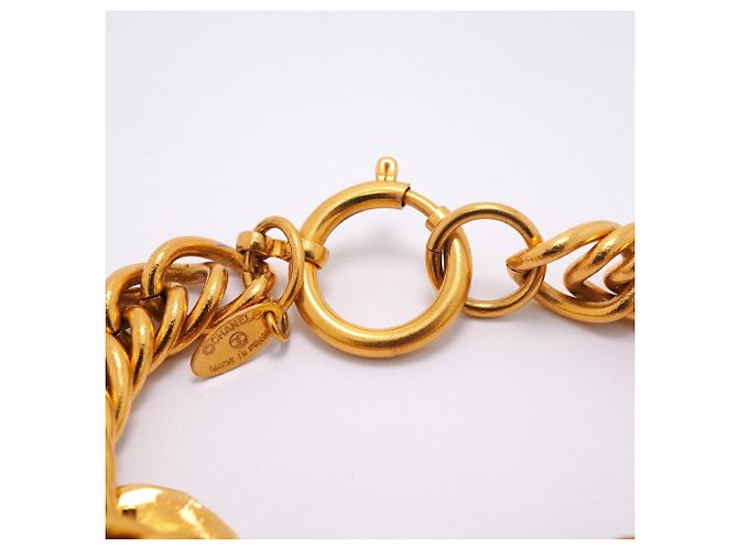 Pulseira de Berloques Banhada a Ouro Chanel Dourado - vista 4