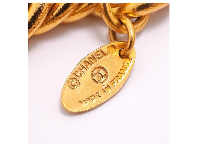 Pulseira de Berloques Banhada a Ouro Chanel Dourado - vista 5