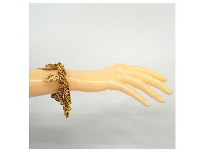 Pulseira de Berloques Banhada a Ouro Chanel Dourado - vista 6