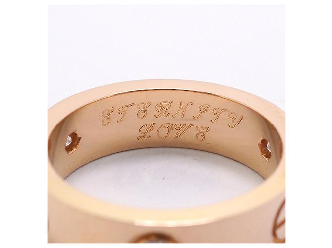 Anello Cartier Love in oro rosa 18K con diamanti - vista 5