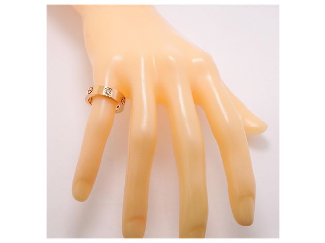 Anello Cartier Love in oro rosa 18K con diamanti - vista 8