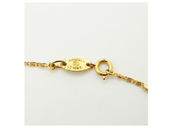 Collier Chanel plaqué or Doré - vue 4