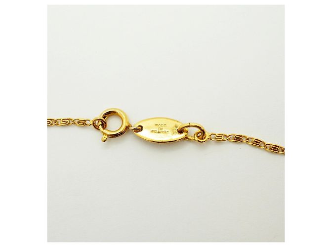 Collier Chanel plaqué or Doré - vue 5