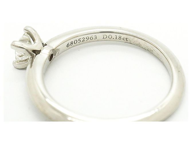 Autre Marque Tiffany & Co. Platin-Solitär-Diamantring - Ansicht 5