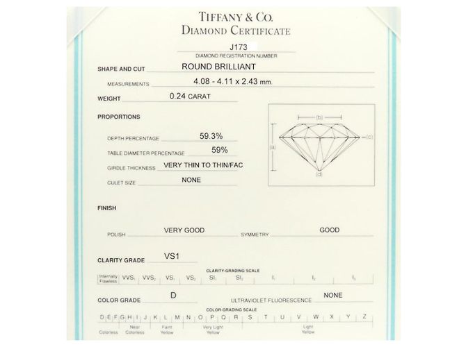 Autre Marque Anello solitario con diamante Tiffany & Co. - vista 6