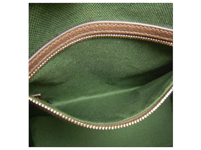 Mala Tote Gucci Small GG Supreme tela e couro bege - vista 17