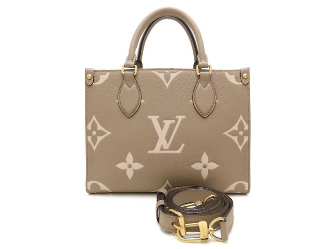 Louis Vuitton Monogram Empreinte Bicolor OnTheGo PM Handtasche Grau - Ansicht 2