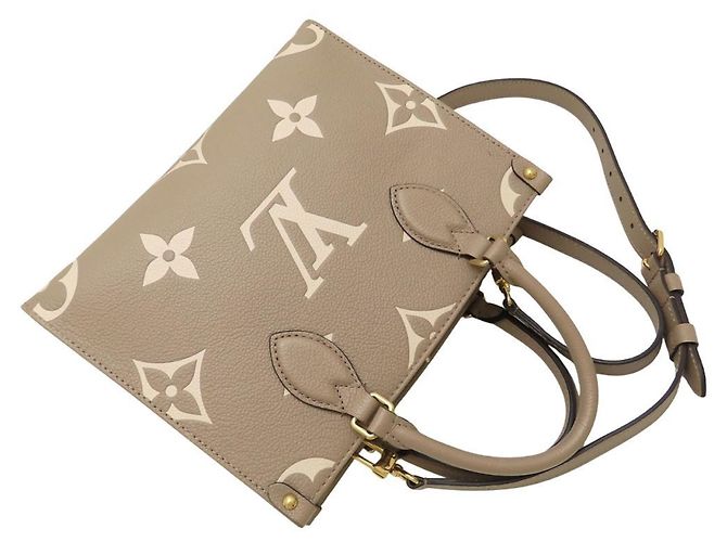 Louis Vuitton Monogram Empreinte Bicolor OnTheGo PM Handtasche Grau - Ansicht 5