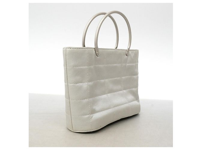 Sac à main Chanel en nylon gris Marron - vue 2