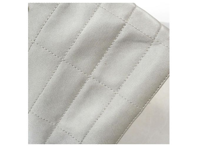 Sac à main Chanel en nylon gris Marron - vue 8