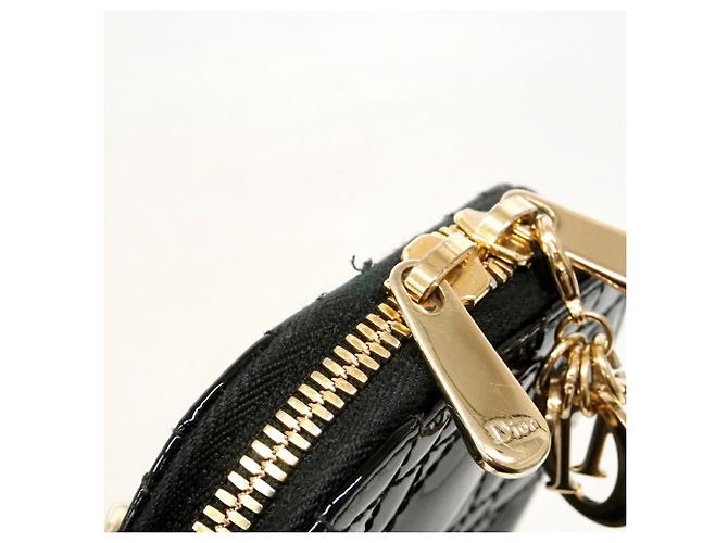 Christian Dior Cannage Schultertasche Schwarz - Ansicht 10