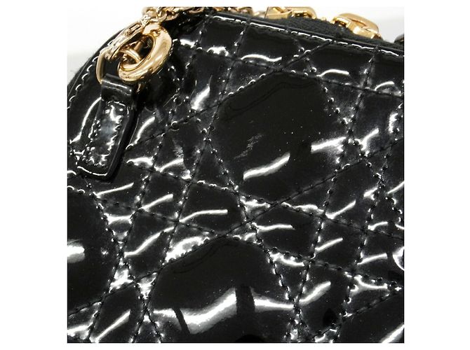 Christian Dior Cannage Schultertasche Schwarz - Ansicht 8