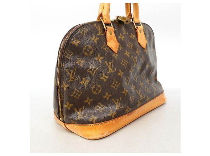 Sac à main Louis Vuitton Alma Monogram Marron - vue 2