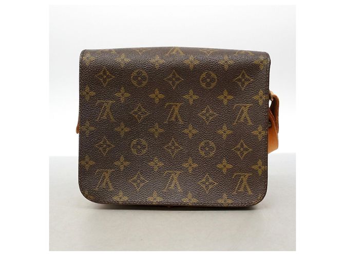 Bolso de hombro Louis Vuitton Monogram Cartouchiere MM Castaño - vista 11