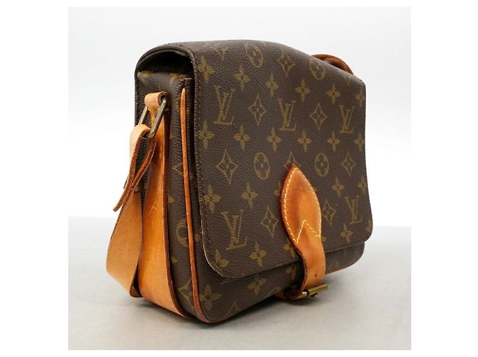 Bolso de hombro Louis Vuitton Monogram Cartouchiere MM Castaño - vista 2