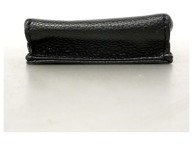 Chanel Black Grained Calfskin Cigarette Case - view 3