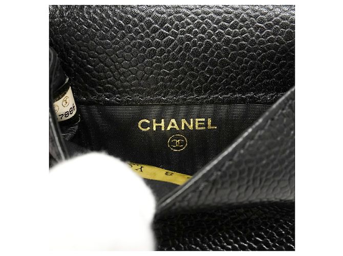 Chanel Black Grained Calfskin Cigarette Case - view 5