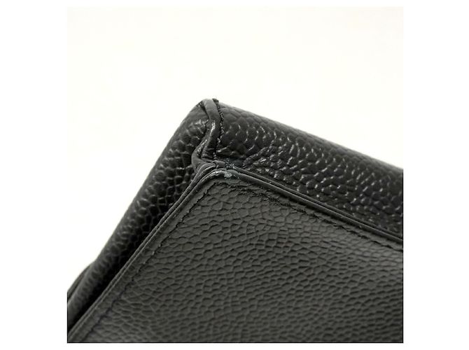 Chanel Black Grained Calfskin Cigarette Case - view 6