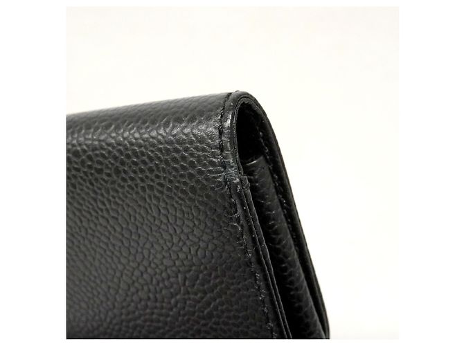 Chanel Black Grained Calfskin Cigarette Case - view 7