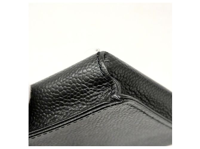 Chanel Black Grained Calfskin Cigarette Case - view 8