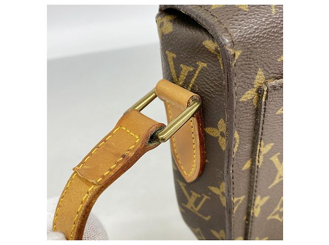 Bolso de hombro Louis Vuitton Monogram Saint Cloud GM Castaño - vista 10