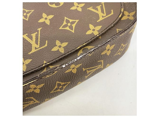 Bolso de hombro Louis Vuitton Monogram Saint Cloud GM Castaño - vista 9