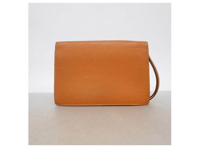 Louis Vuitton Epi Pochette Sellier Dragonne Clutch Bag Marron - vue 10