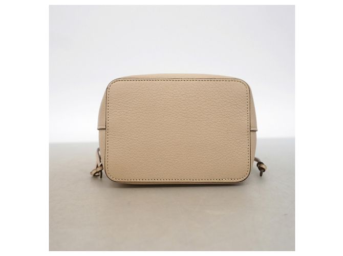 Louis Vuitton Nano Lock Me Bucket Schultertasche Beige - Ansicht 3