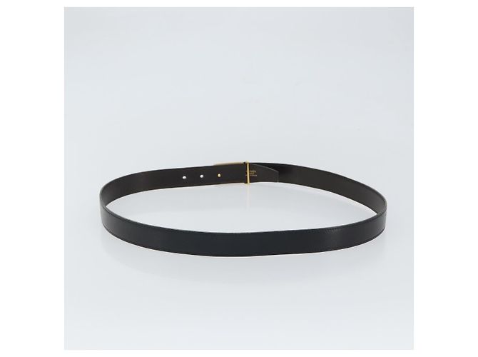 Hermès Hermes Buckle Belt Leather Thin Black - view 2