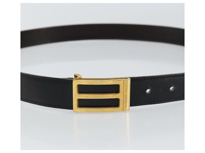 Hermès Hermes Buckle Belt Leather Thin Black - view 5