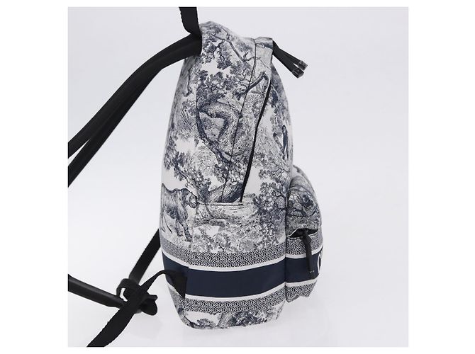 Christian Dior Toile De Jouy Travel Technical Fabric Small Bleu Marine - vue 4