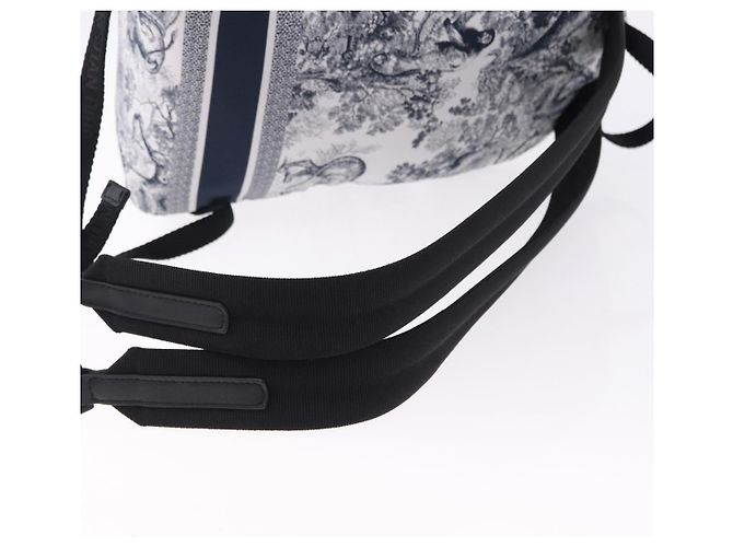 Christian Dior Toile De Jouy Travel Technical Fabric Small Bleu Marine - vue 7