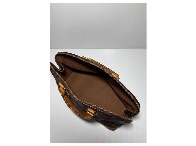 Sac Louis Vuitton Alma PM Monogram Couro Castanho Marrom Monograma - vista 8
